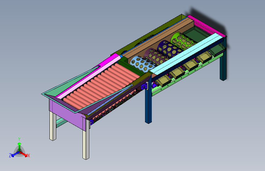 砂糖橘带叶果分级机