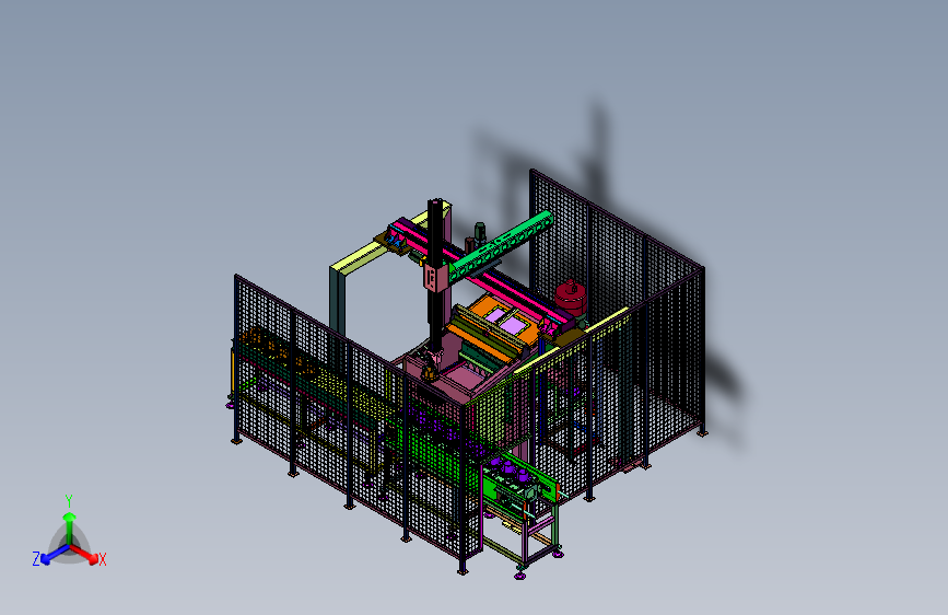 数控加工清洗自动化机械手系统