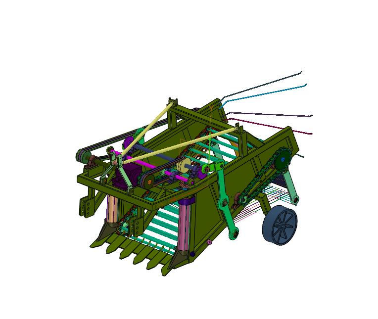 推动式地下块茎作物收获机