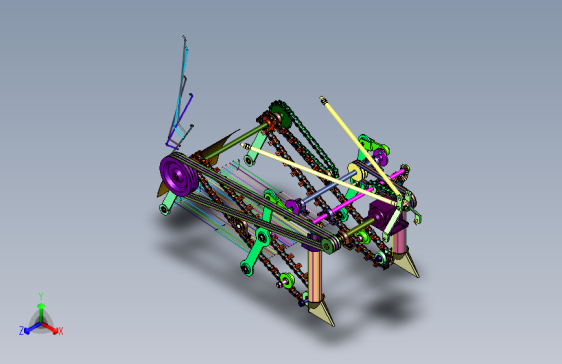 推动式地下块茎作物收获机