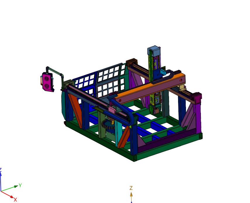 五轴联动加工承载平台