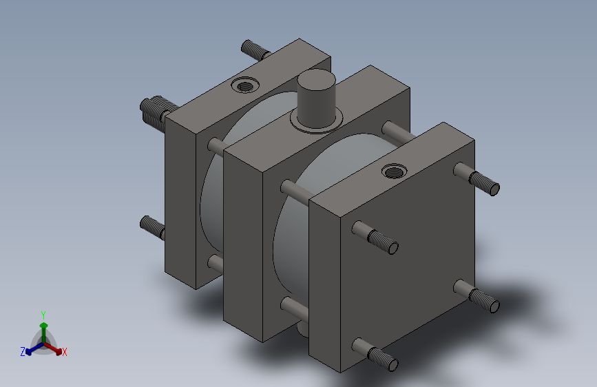 横拉杆气缸（带耳轴安装）200x45x95 mm