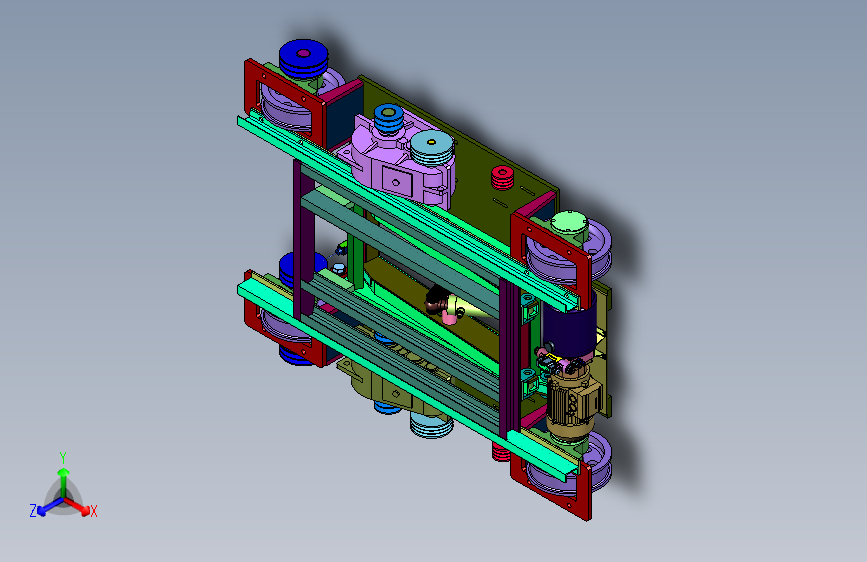 液压升降功能的轨道穿梭车