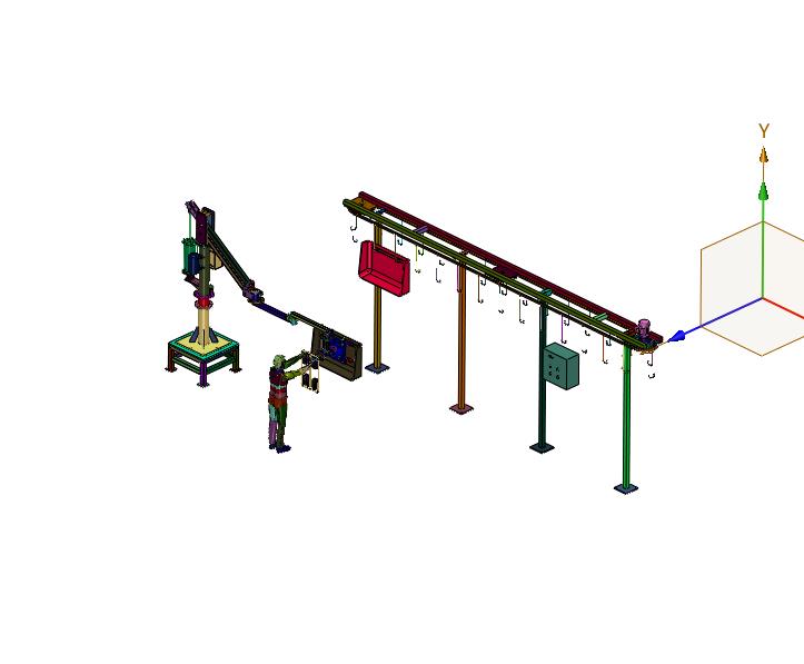 铸造制壳车间悬挂线