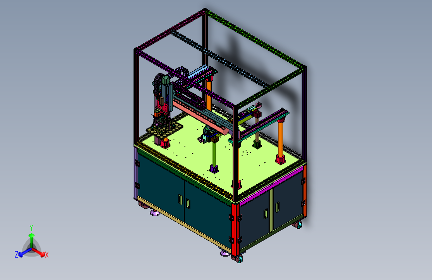 装配机的龙门机架结构