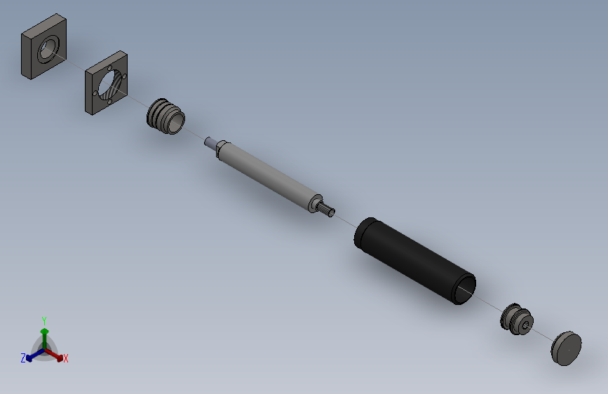 焊接式液压缸（前横梁安装）63x45x201 mm