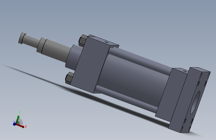 横拉杆液压缸（缓冲垫-后安装）65x25x75 mm