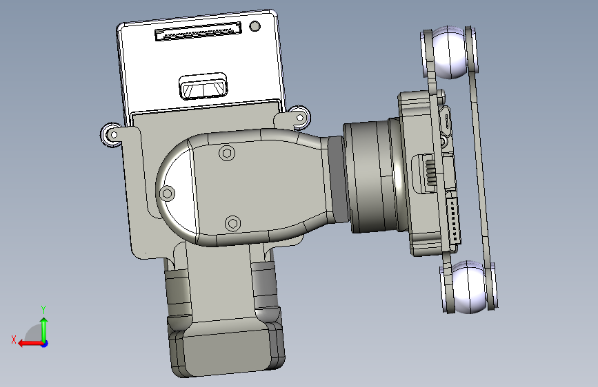 A2003214-适用于GoPro的迷你3D云台(Feiyutech) 背面视图