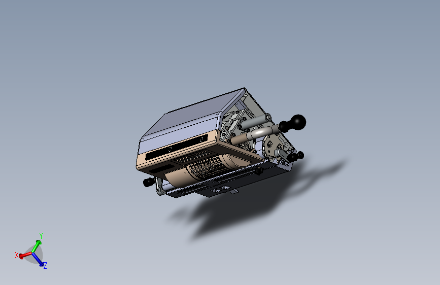 A2003257-原装Odhner计算器主要组件和底座零件