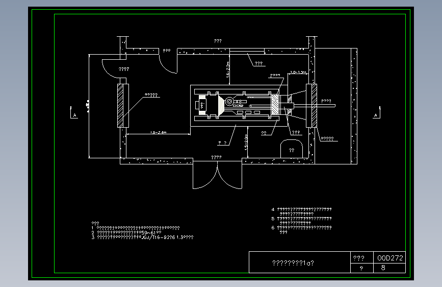 08-发电机房布置图（1a）