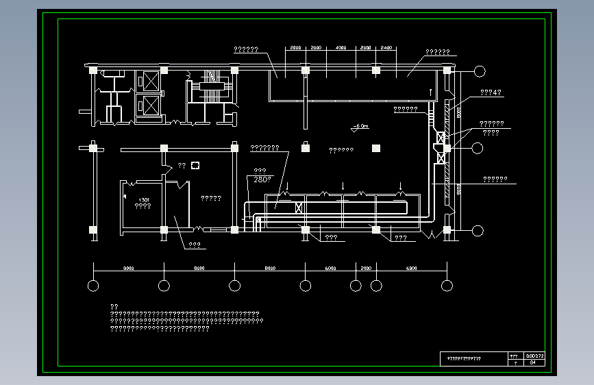 84-地下一层柴油机房通风示意图