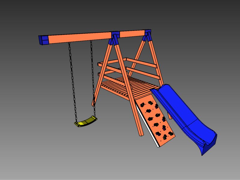 A3002455-健身器材秋千滑滑梯