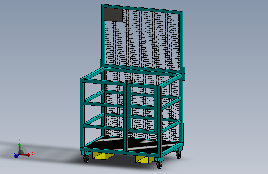 A3002599-叉车安全笼推车