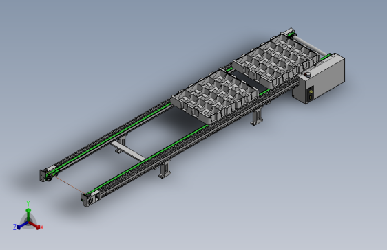 基于铝型材的双列同步带输送机