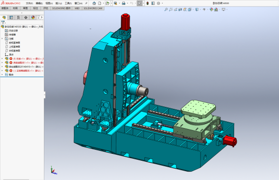 卧式加工中心三维数模 1305880