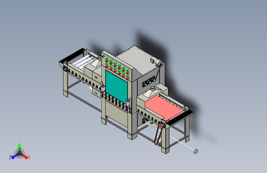 滚轴输送式自动喷砂机