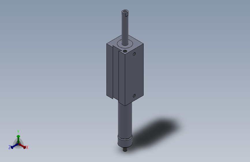 专用气缸(带矩形形状调整行程)18.5x8x55 mm