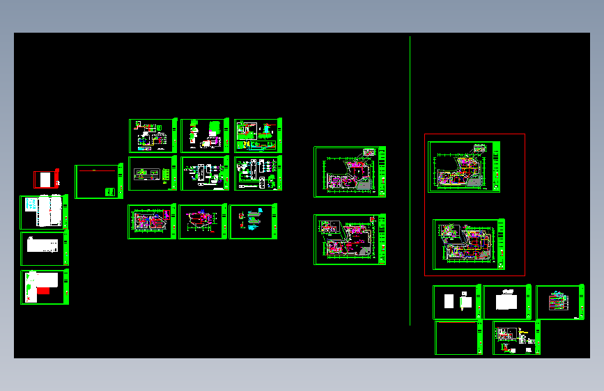 弱电平面图（坝光展厅施工图）