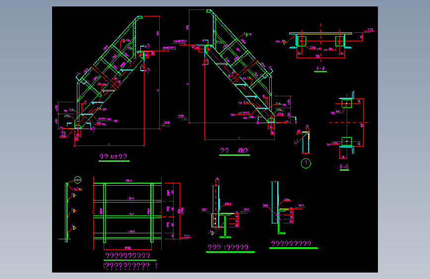 001-钢结构框架图