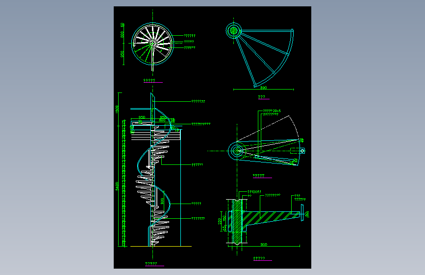 003-楼梯及栏杆做法详图