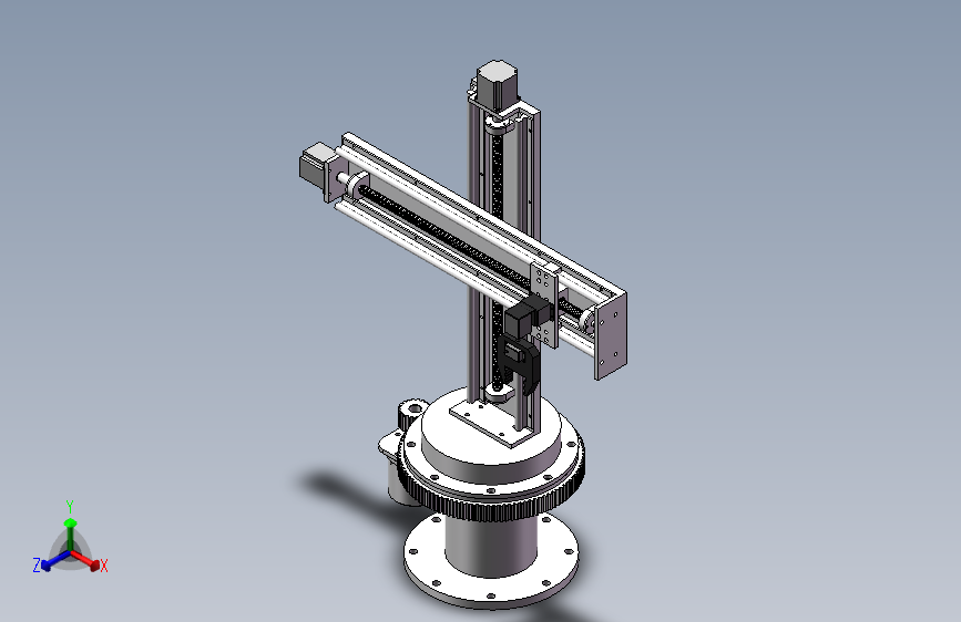 3自由度搬运机械手设计 3自由度搬运机器人 627059==wb80