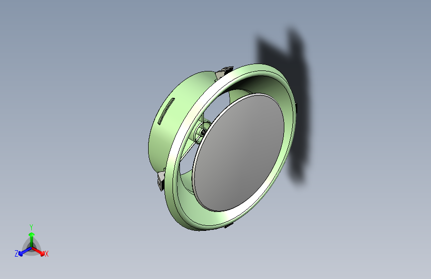 8寸风管风口3D图，已批量生产