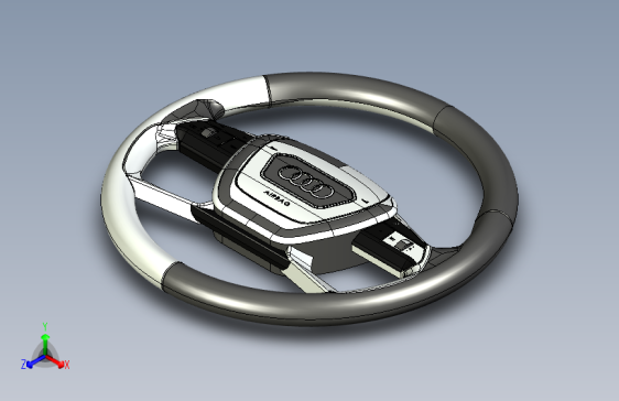 奥迪方向盘模型设计