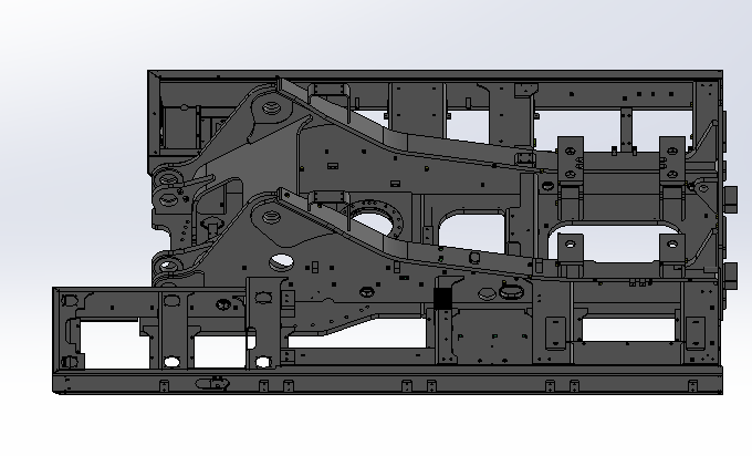 80吨液压挖掘机主平台结构