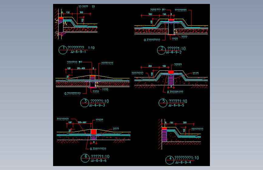 043-搂面变形缝节点详图