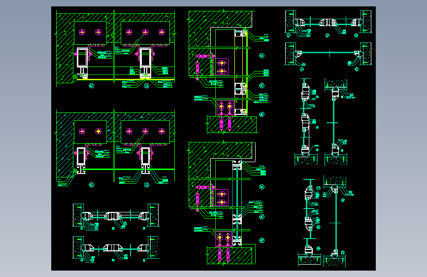 070-明框幕墙节点图