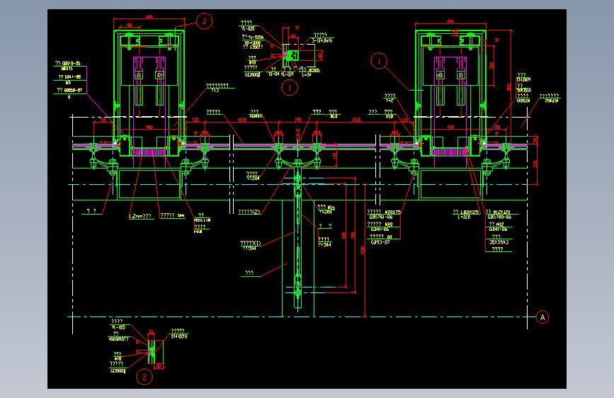 239-拉杆式点式幕墙节点（六）
