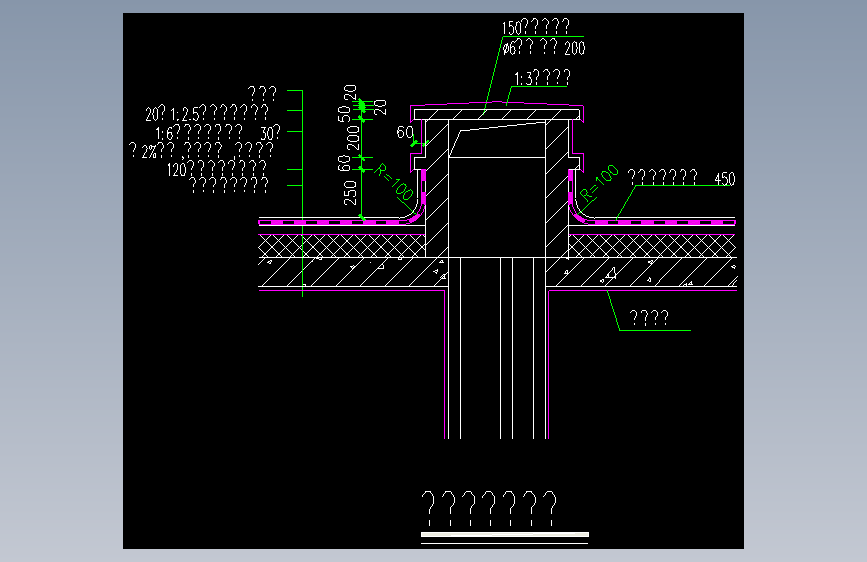 DY-风道出屋面详图