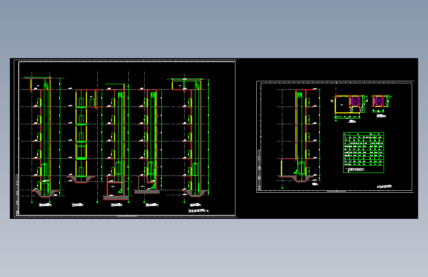 客货梯井道大样图1