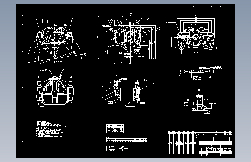 制动钳总成CAD图纸--807660-90