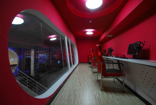 8-流动的趣味--网吧设计CAD施工图+实景图(10)