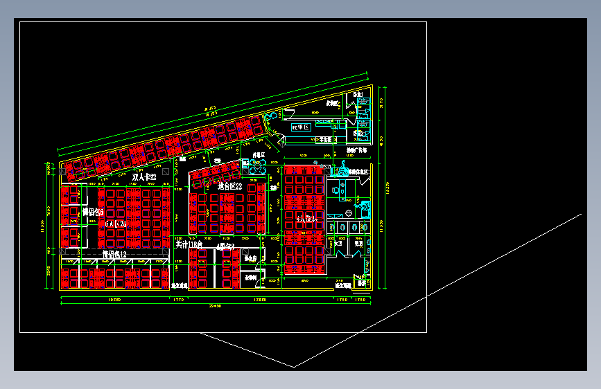 10网吧网咖设计cad和效果图