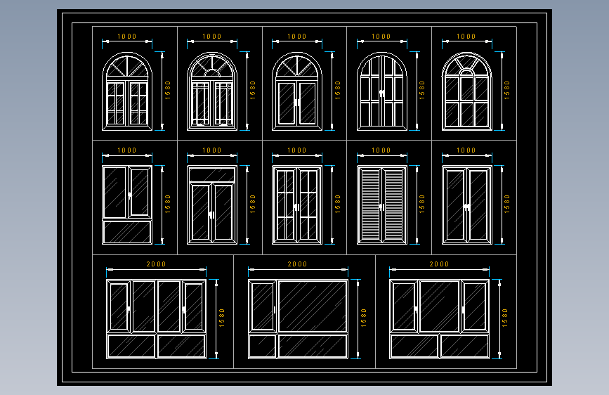 门窗平面立面 (6)