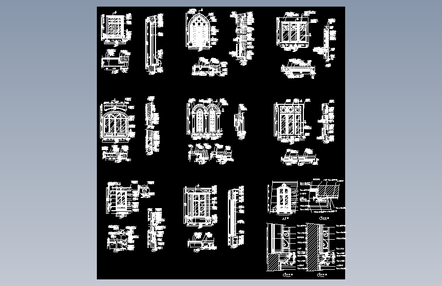 门窗平面立面CAD (3)