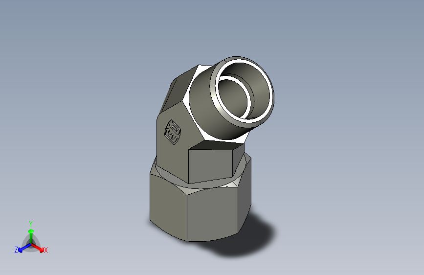 45度组合接头EV12LOMDCF.igs