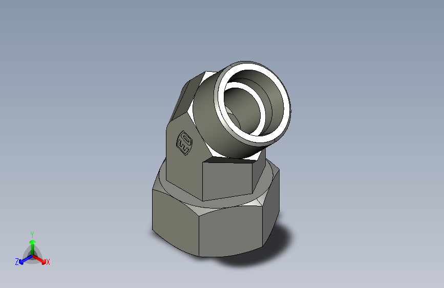 45度组合接头EV25SOMDCF.igs