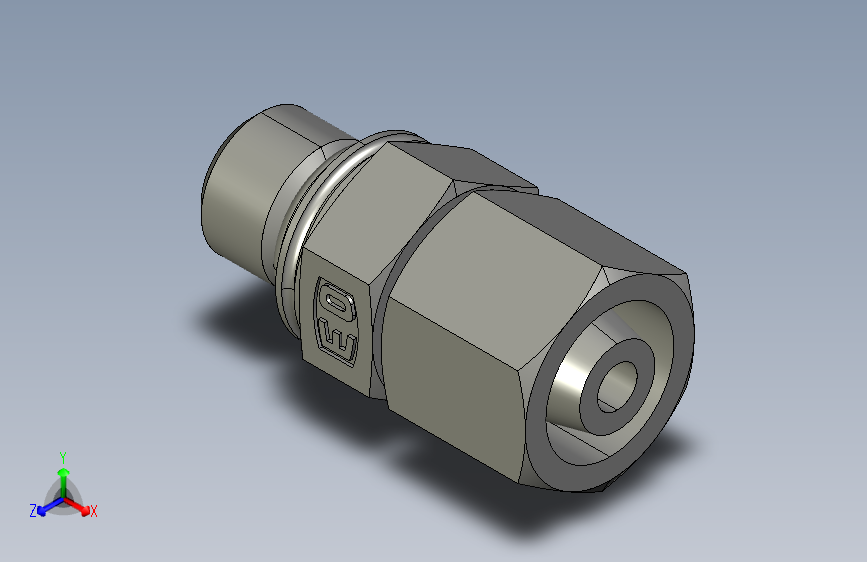 公制O圈密封组合接头EGEO08LMCF.igs