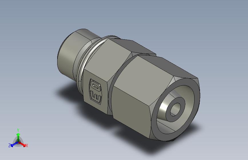公制O圈密封组合接头EGEO08SMCF.igs