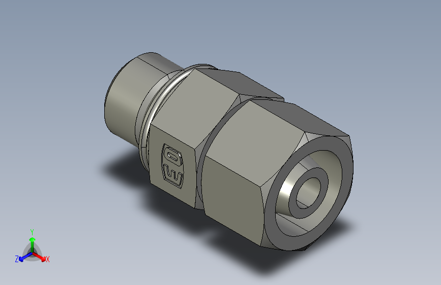 公制O圈密封组合接头EGEO10SMCF.igs