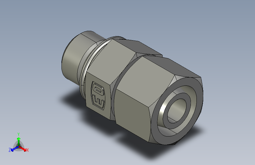 公制O圈密封组合接头EGEO12LMCF.igs