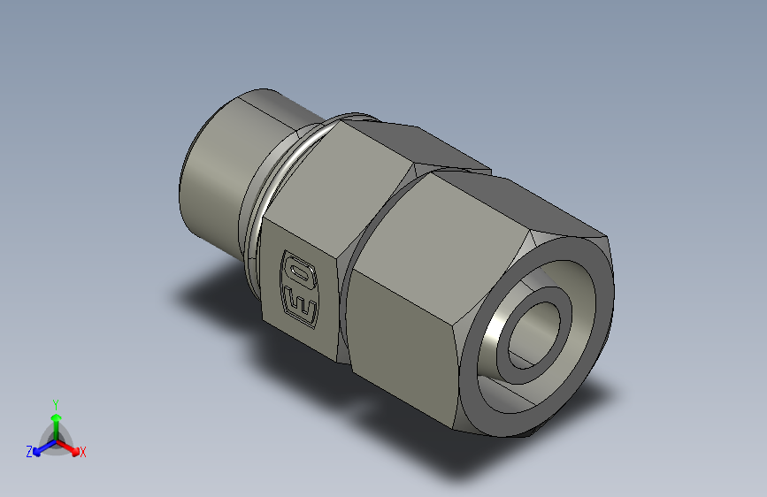 公制O圈密封组合接头EGEO12SMCF.igs