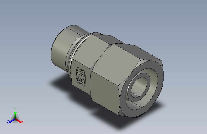 公制O圈密封组合接头EGEO16SMCF.igs