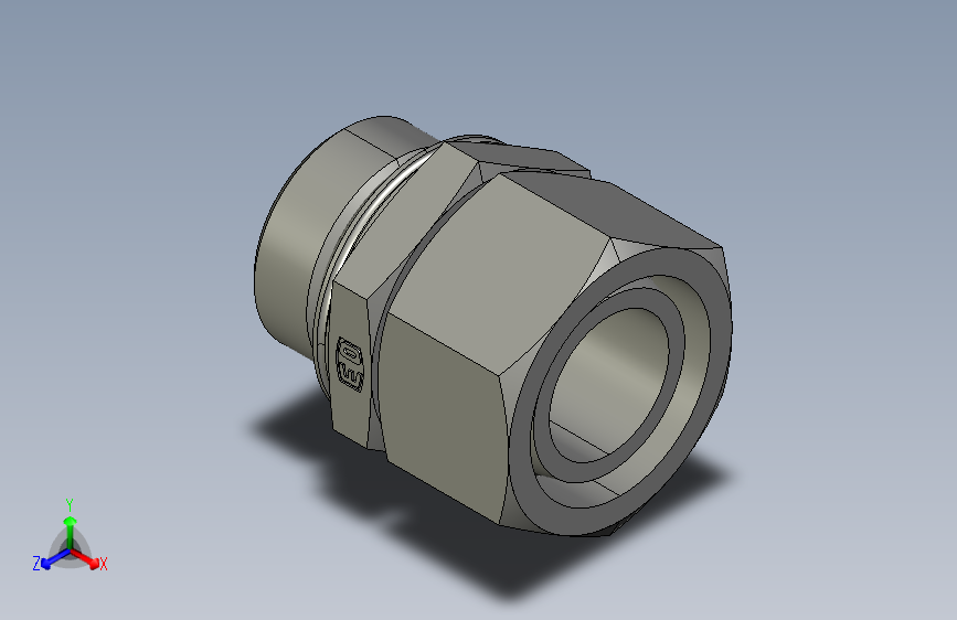 公制O圈密封组合接头EGEO28LMCF.igs