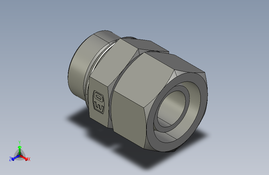 公制O圈密封组合接头EGEO30SMCF.igs