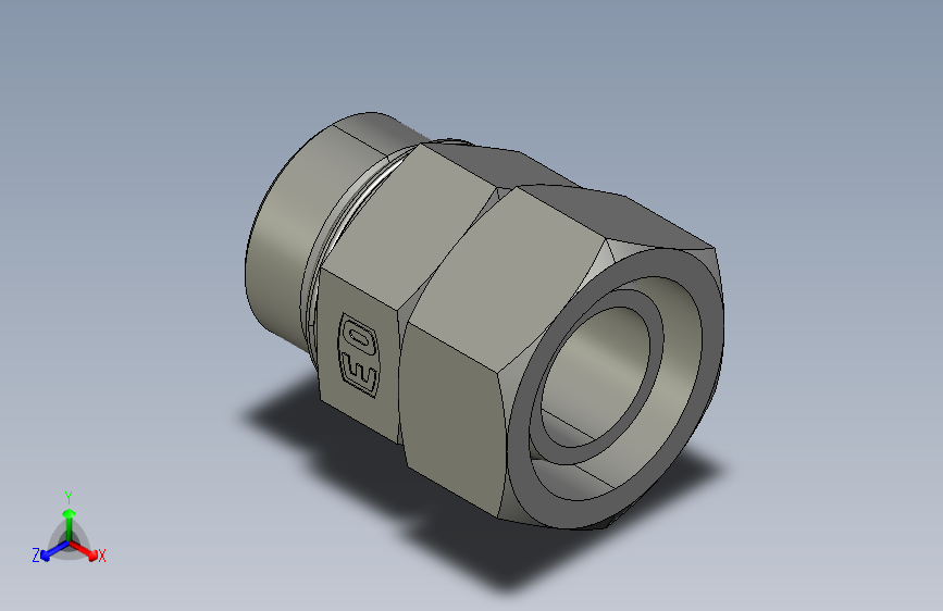 公制O圈密封组合接头EGEO38SMCF.igs