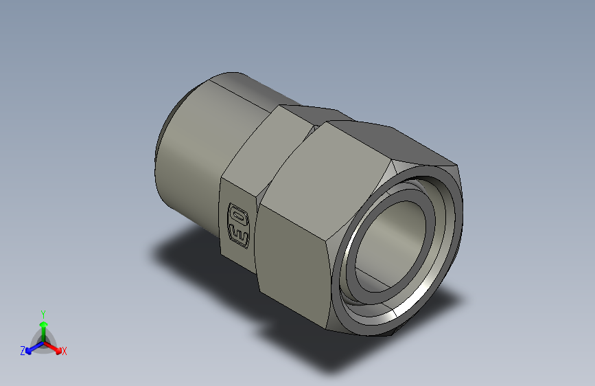 美制锥螺纹组合接头EGE28L1NPTCF.igs